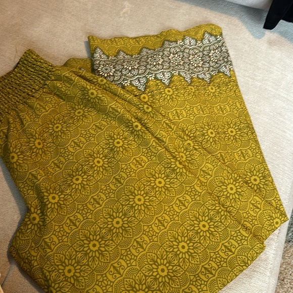 - Prana Wide-Leg Polyester Yellow Pants for Women - Picture 1 of 8